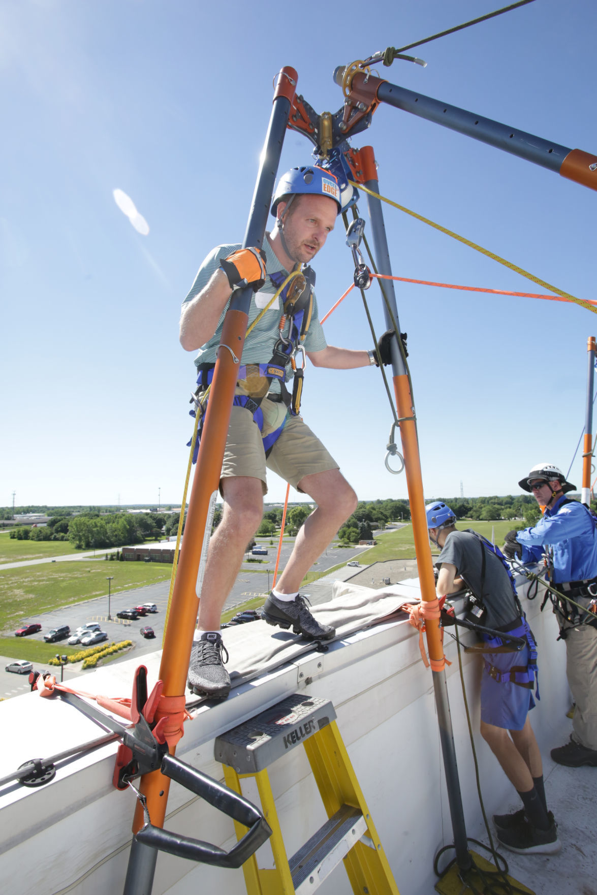 Lake Area United Way Rappelling